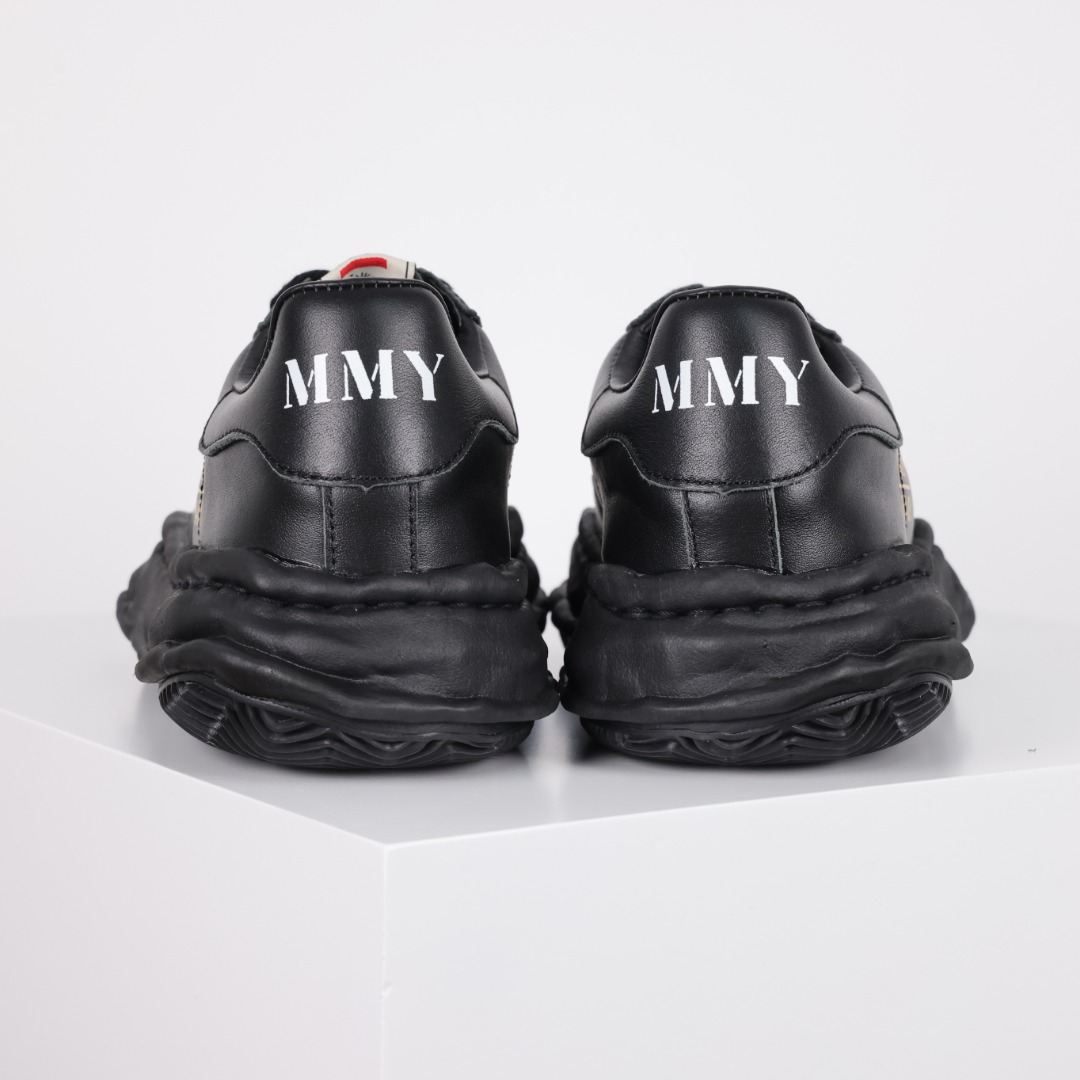 新版 MIHARA YASUHIRO 三原康裕 Wayne MMY  低筒 溶胶鞋 帆布鞋 板鞋 休闲鞋 增高鞋 男鞋 女鞋 黑武士 皮革 A08FW711 