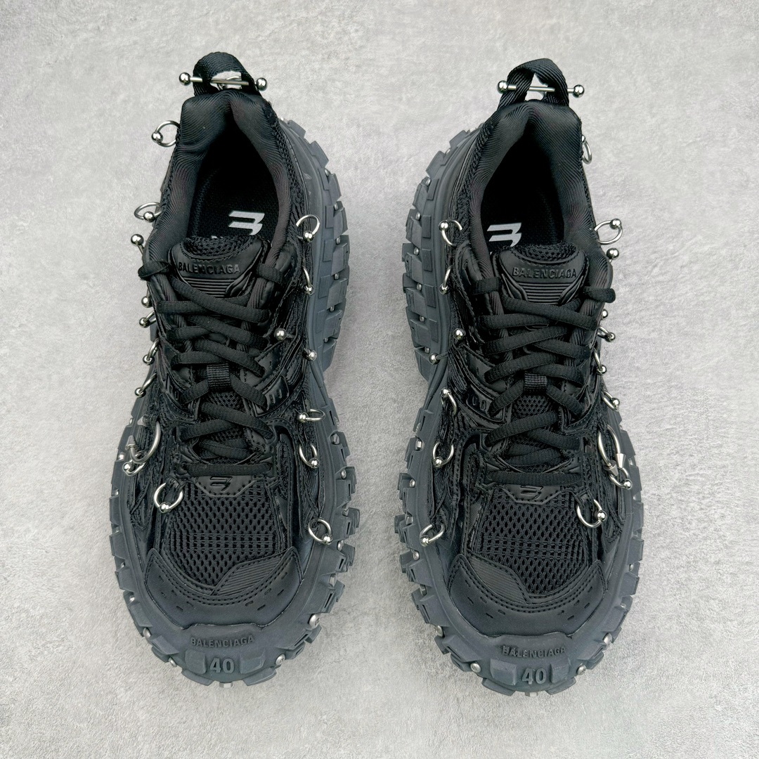  Balenciaga 巴黎世家 Defender 时尚 复古做旧 轮胎鞋 老爹鞋 波鞋 男鞋 女鞋 鞋面穿环 黑色 685613W2RAG1081
