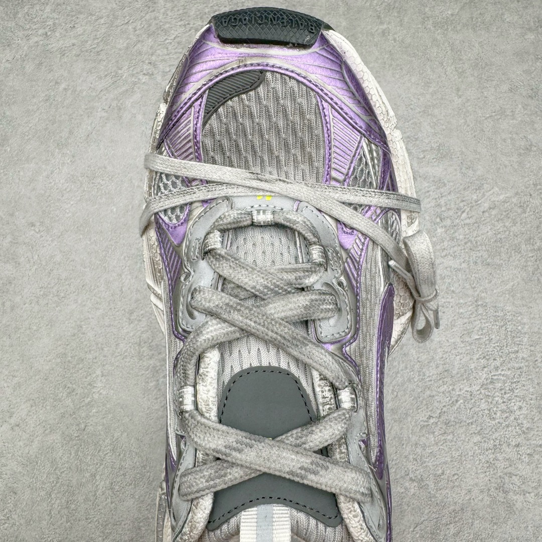  Balenciaga 巴黎世家 3XL 网布 系带 做旧 低筒 老爹鞋 运动 复古板鞋 休闲鞋 男鞋 女鞋 银紫