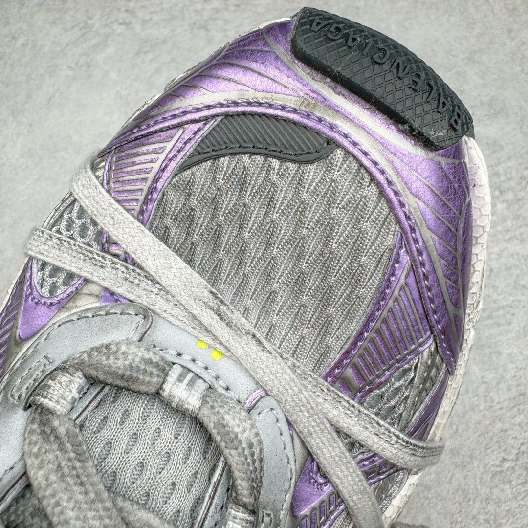  Balenciaga 巴黎世家 3XL 网布 系带 做旧 低筒 老爹鞋 运动 复古板鞋 休闲鞋 男鞋 女鞋 银紫