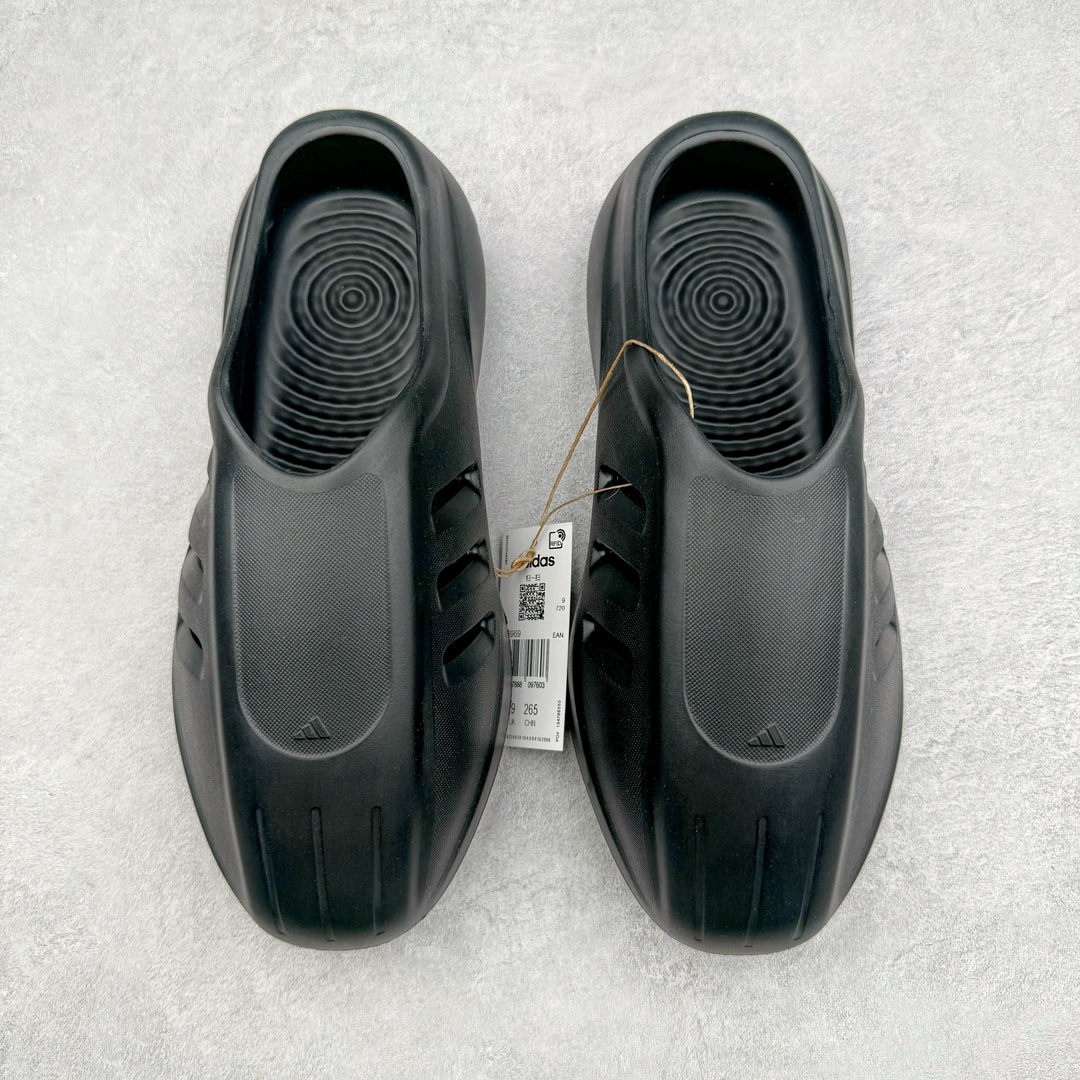 Adidas originals AdiFom lllnfinity 防滑防磨 包头 室外 室内拖鞋 沙滩鞋 男鞋 女鞋 黑色 IG6969