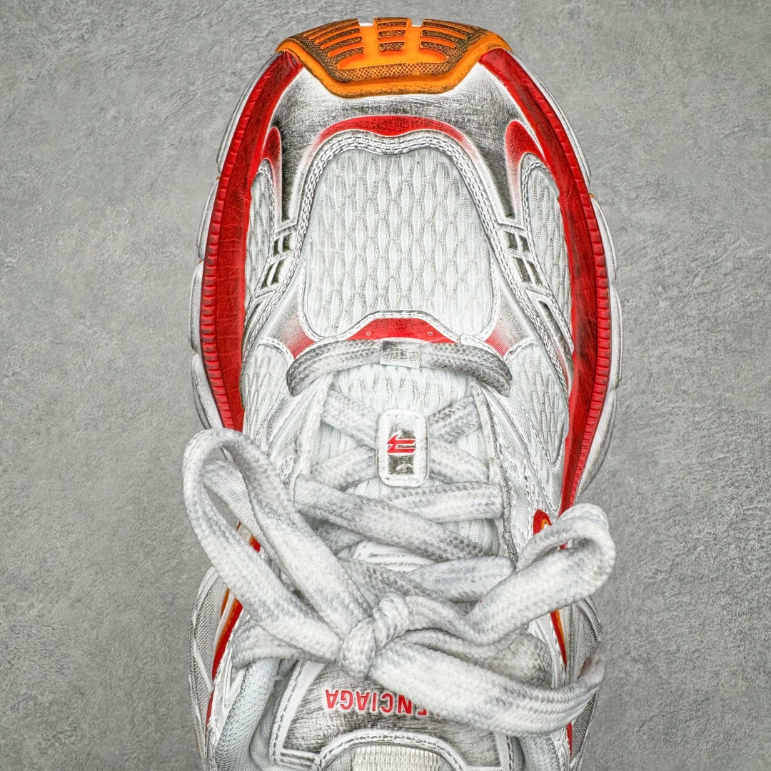  Balenciaga  巴黎世家 10XL 网布 系带 做旧 低筒 老爹鞋 运动 复古板鞋 休闲鞋 男鞋 女鞋 波鞋 灰红橙