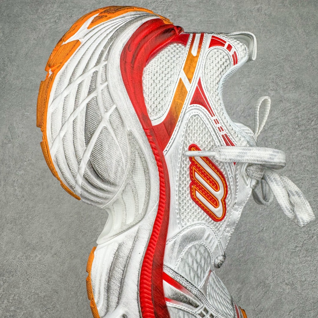  Balenciaga  巴黎世家 10XL 网布 系带 做旧 低筒 老爹鞋 运动 复古板鞋 休闲鞋 男鞋 女鞋 波鞋 灰红橙