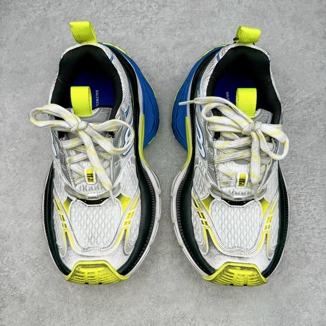  Balenciaga  巴黎世家 10XL 网布 系带 做旧 低筒 老爹鞋 运动 复古板鞋 休闲鞋 男鞋 女鞋 波鞋 灰蓝黄