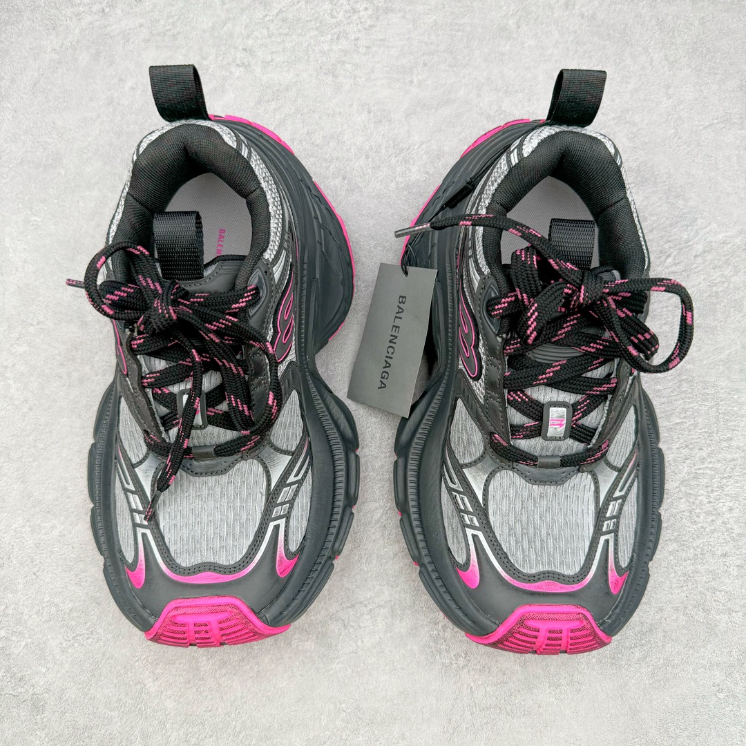  Balenciaga  巴黎世家 10XL 网布 系带 做旧 低筒 老爹鞋 运动 复古板鞋 休闲鞋 男鞋 女鞋 波鞋 黑粉色
