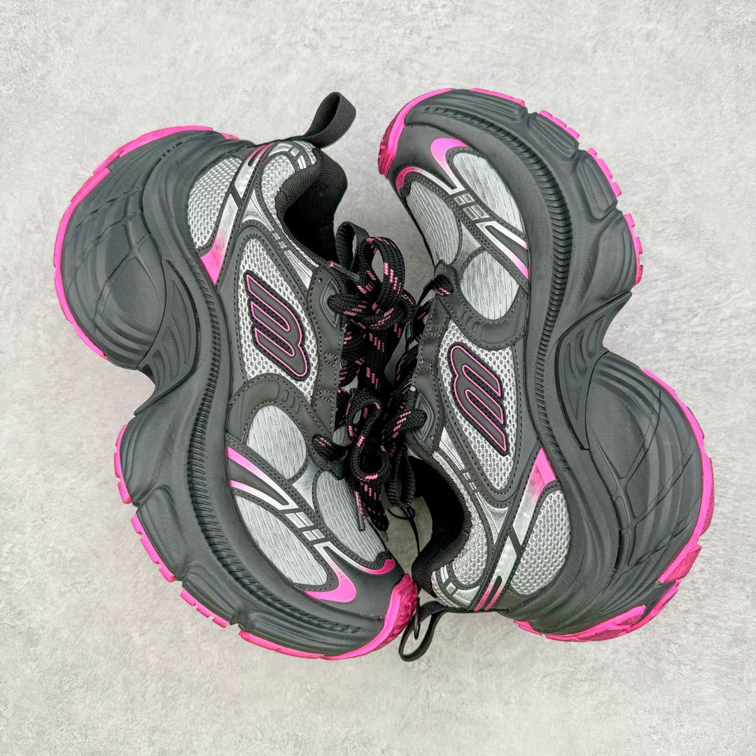  Balenciaga  巴黎世家 10XL 网布 系带 做旧 低筒 老爹鞋 运动 复古板鞋 休闲鞋 男鞋 女鞋 波鞋 黑粉色