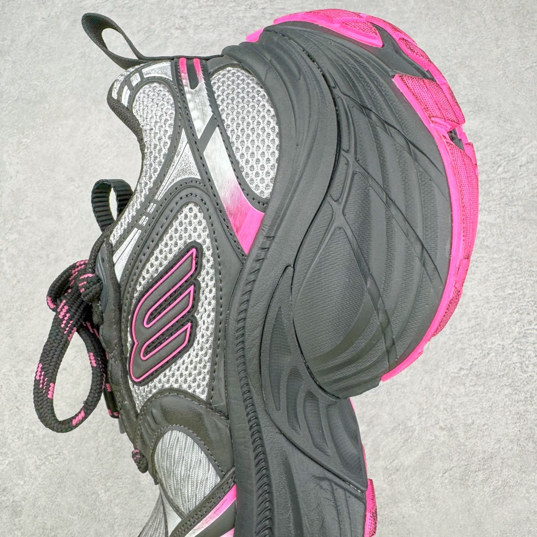  Balenciaga  巴黎世家 10XL 网布 系带 做旧 低筒 老爹鞋 运动 复古板鞋 休闲鞋 男鞋 女鞋 波鞋 黑粉色