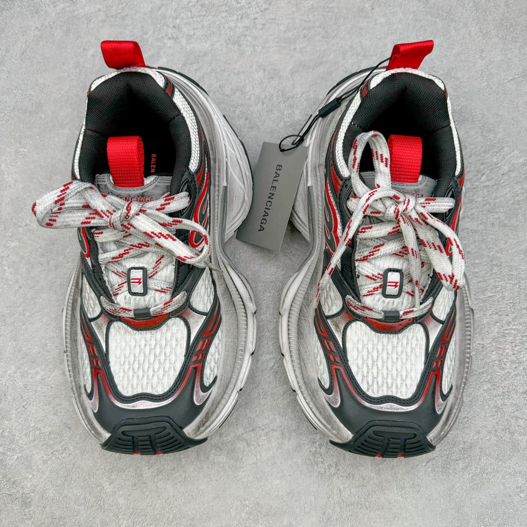  Balenciaga  巴黎世家 10XL 网布 系带 做旧 低筒 老爹鞋 运动 复古板鞋 休闲鞋 男鞋 女鞋 波鞋 黑白红