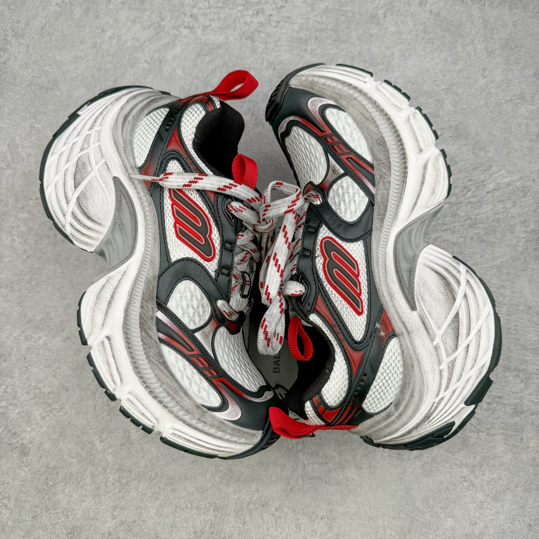  Balenciaga  巴黎世家 10XL 网布 系带 做旧 低筒 老爹鞋 运动 复古板鞋 休闲鞋 男鞋 女鞋 波鞋 黑白红