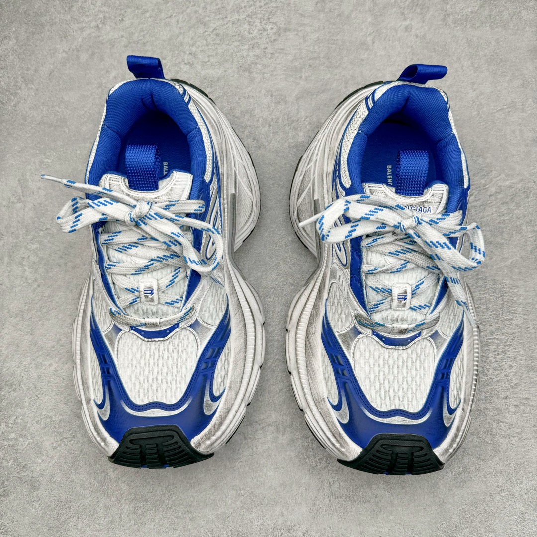  Balenciaga  巴黎世家 10XL 网布 系带 做旧 低筒 老爹鞋 运动 复古板鞋 休闲鞋 男鞋 女鞋 波鞋 白蓝