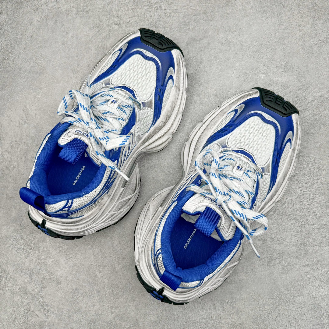  Balenciaga  巴黎世家 10XL 网布 系带 做旧 低筒 老爹鞋 运动 复古板鞋 休闲鞋 男鞋 女鞋 波鞋 白蓝