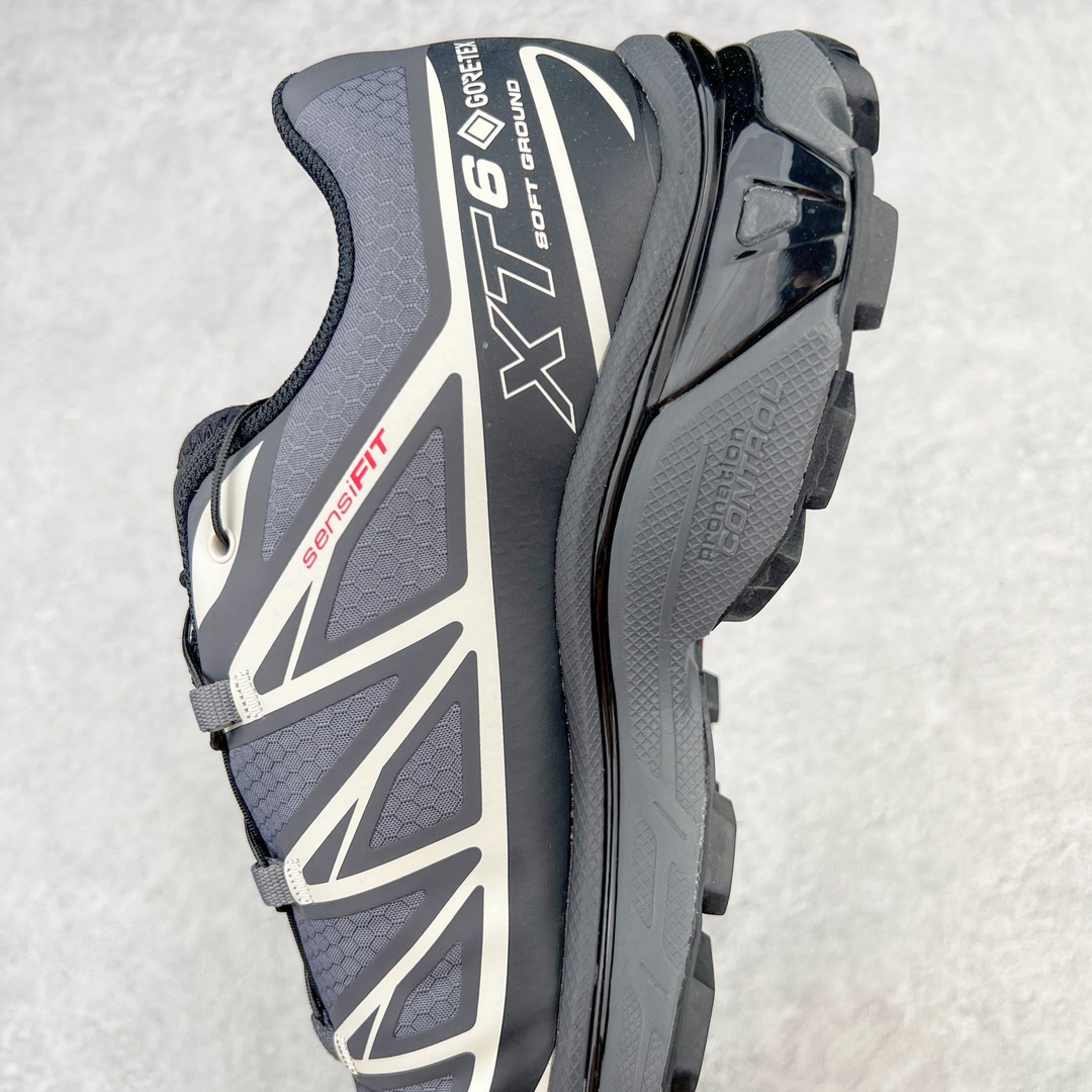 SALOMON XT-6 萨洛蒙  低筒 减震防滑 户外 跑步鞋 运动鞋 登山 男鞋 女鞋  波鞋（版型偏小一码）M银灰色 416635