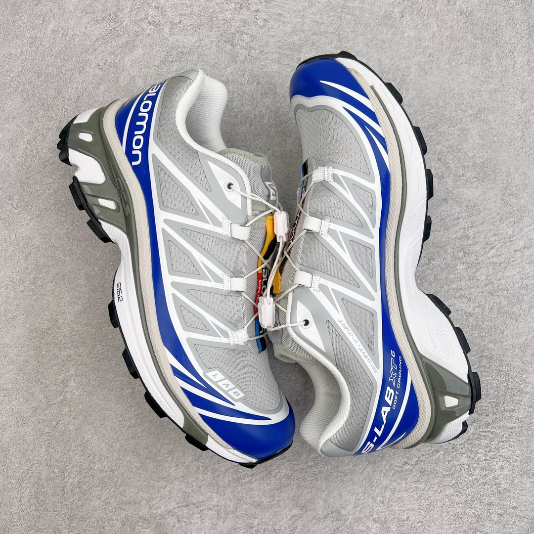  SALOMON XT-6 萨洛蒙  低筒 减震防滑 户外 跑步鞋 运动鞋 登山 男鞋 女鞋  波鞋（版型偏小一码）M白蓝 412531