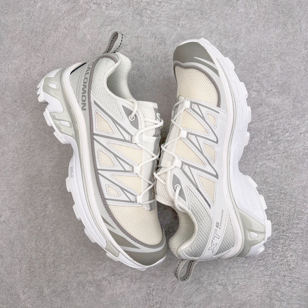  SALOMON XT-6 萨洛蒙  低筒 减震防滑 户外 跑步鞋 运动鞋 登山 男鞋 女鞋  波鞋（版型偏小一码）M银白 417414