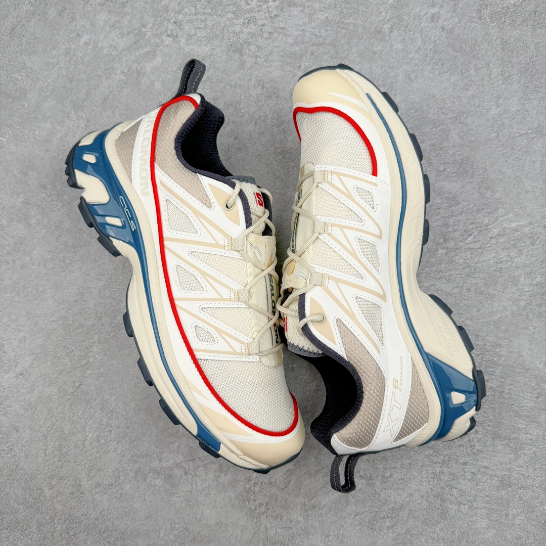 SALOMON XT-6 萨洛蒙  低筒 减震防滑 户外 跑步鞋 运动鞋 登山 男鞋 女鞋  波鞋（版型偏小一码）M米灰色 472885