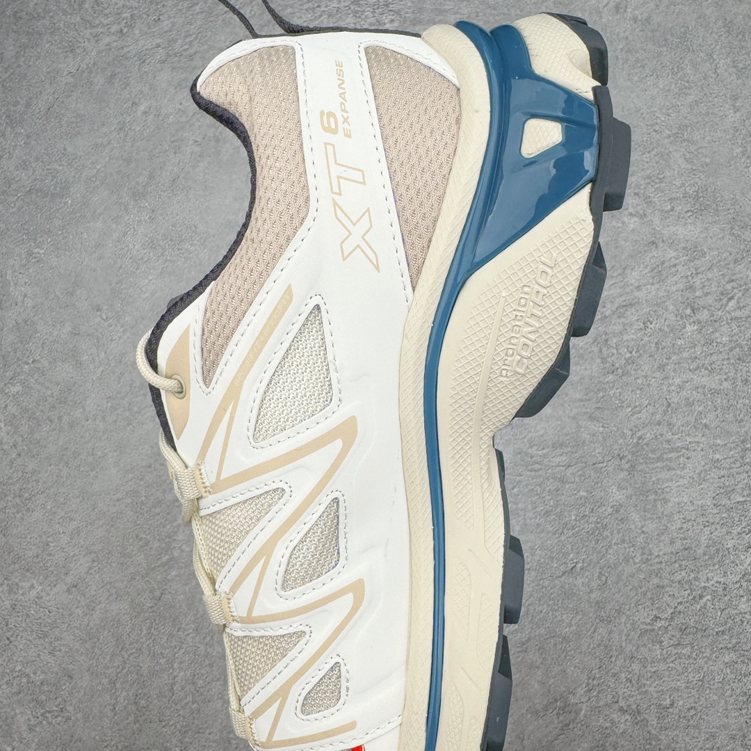 SALOMON XT-6 萨洛蒙  低筒 减震防滑 户外 跑步鞋 运动鞋 登山 男鞋 女鞋  波鞋（版型偏小一码）M米灰色 472885