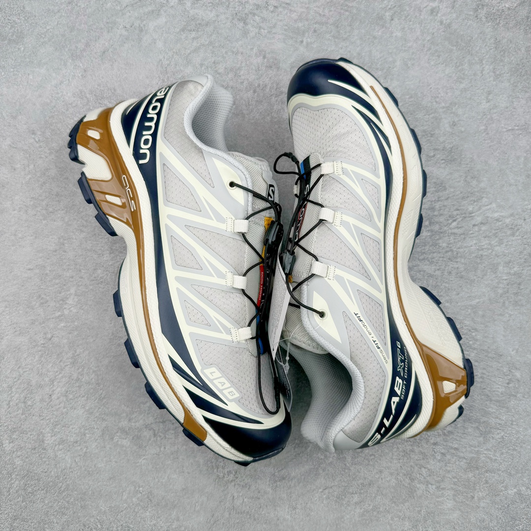  SALOMON XT-6 萨洛蒙  低筒 减震防滑 户外 跑步鞋 运动鞋 登山 男鞋 女鞋  波鞋（版型偏小一码）M灰白 471366