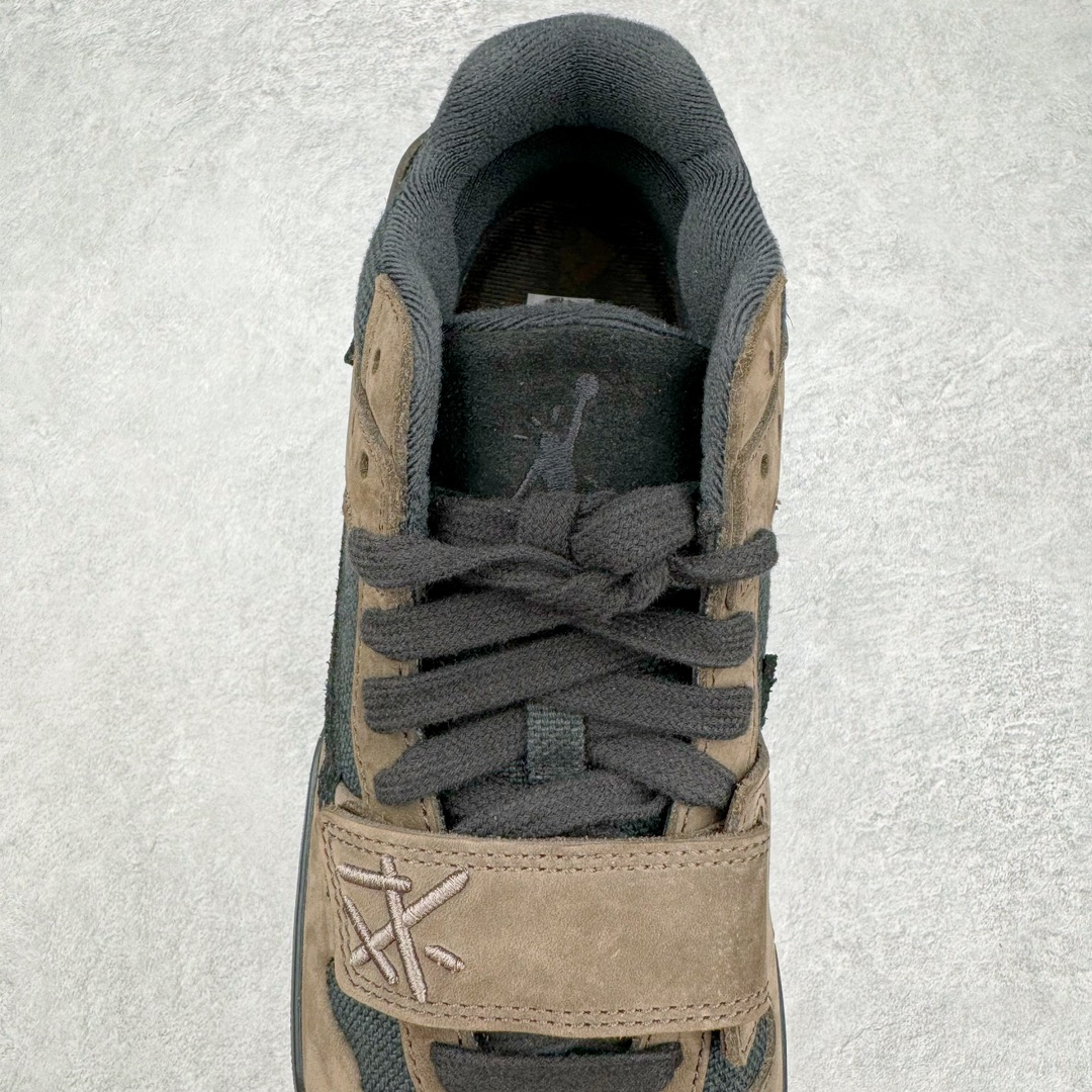  Travis Scott x Jordan Jumpman 倒钩 联名 魔术贴 板鞋 休闲鞋 防滑耐磨 运动鞋 男鞋 波鞋  黑棕色  FZ8117-201