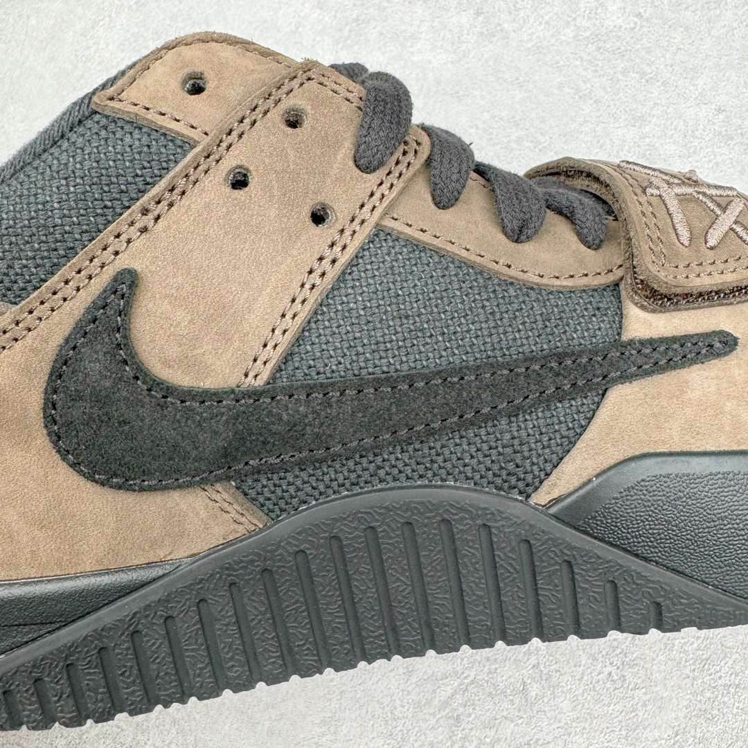  Travis Scott x Jordan Jumpman 倒钩 联名 魔术贴 板鞋 休闲鞋 防滑耐磨 运动鞋 男鞋 波鞋  黑棕色  FZ8117-201