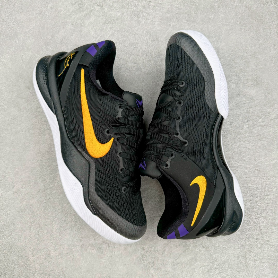 S2外贸 Kobe8 Protro Hollywood Nights 科比8 低筒  全掌LUNARLON 鞋墊 籃球鞋 實戰鞋 球鞋 男鞋 波鞋 黑黄 HF9550-001