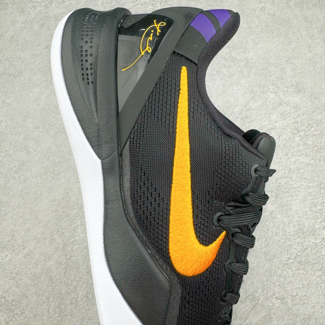 S2外贸 Kobe8 Protro Hollywood Nights 科比8 低筒  全掌LUNARLON 鞋墊 籃球鞋 實戰鞋 球鞋 男鞋 波鞋 黑黄 HF9550-001