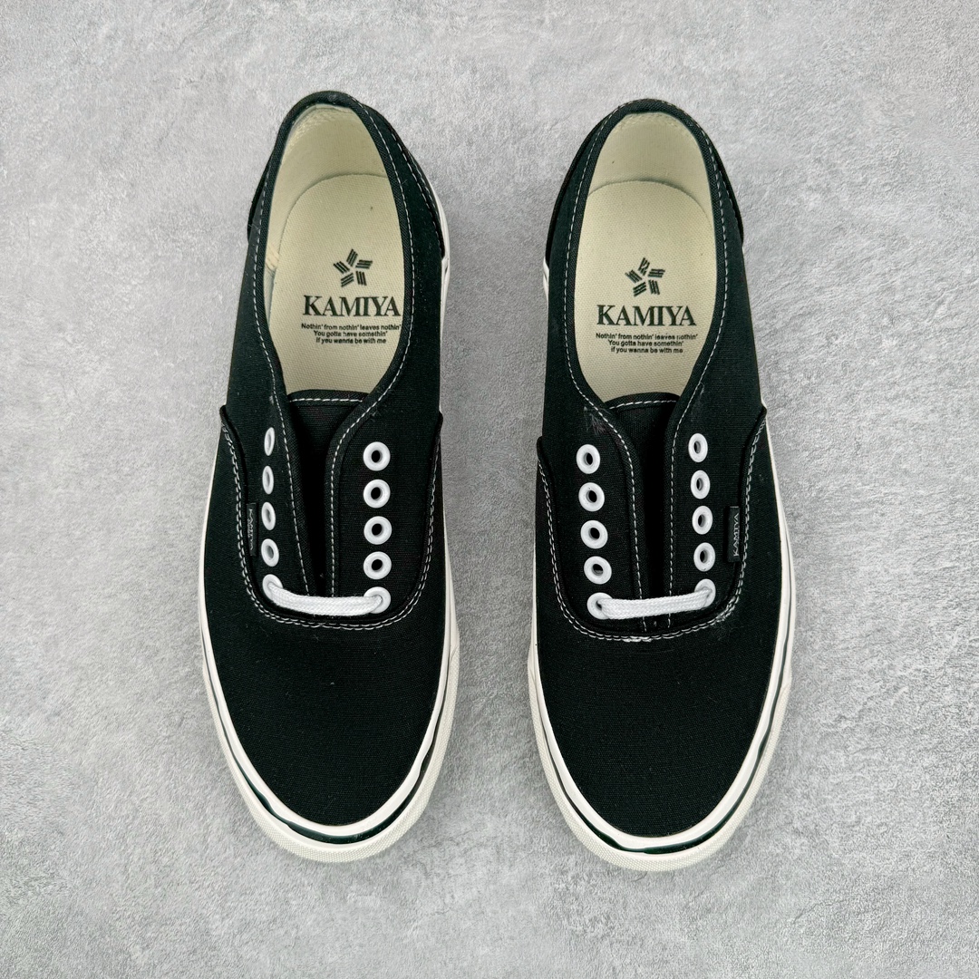 MIHARA YASUHIRO 三原康裕 Vulcanize Sneaker KAMIYA 低筒  帆布鞋 板鞋 休闲鞋 增高鞋 男鞋 女鞋 波鞋 黑色