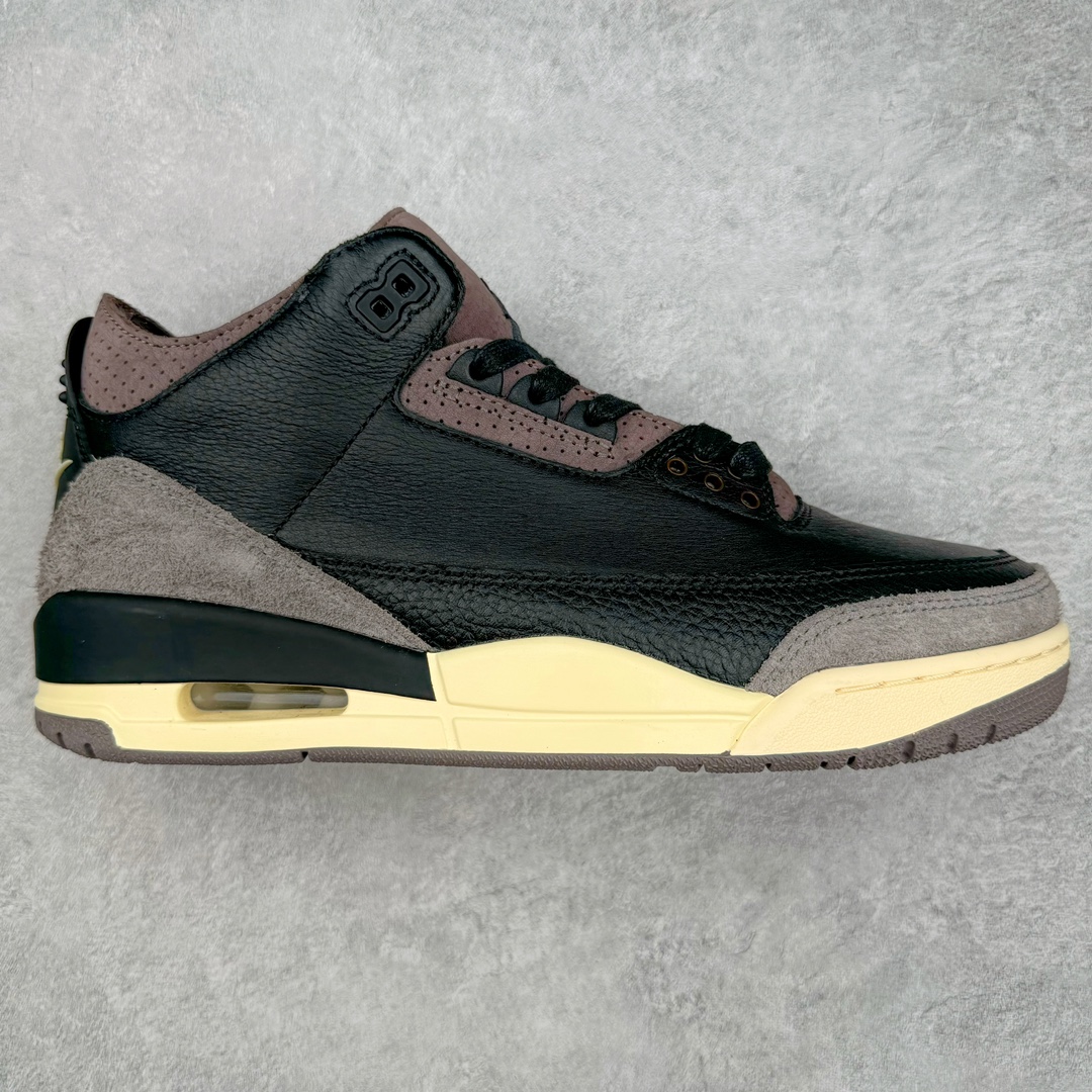   A Ma Maniere Air Jordan 3   AJ3  Black AMM中筒 休闲鞋 篮球鞋 板鞋 男鞋 黑金 波鞋 黑紫 FZ4811-001