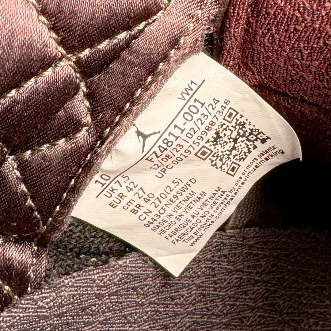   A Ma Maniere Air Jordan 3   AJ3  Black AMM中筒 休闲鞋 篮球鞋 板鞋 男鞋 黑金 波鞋 黑紫 FZ4811-001