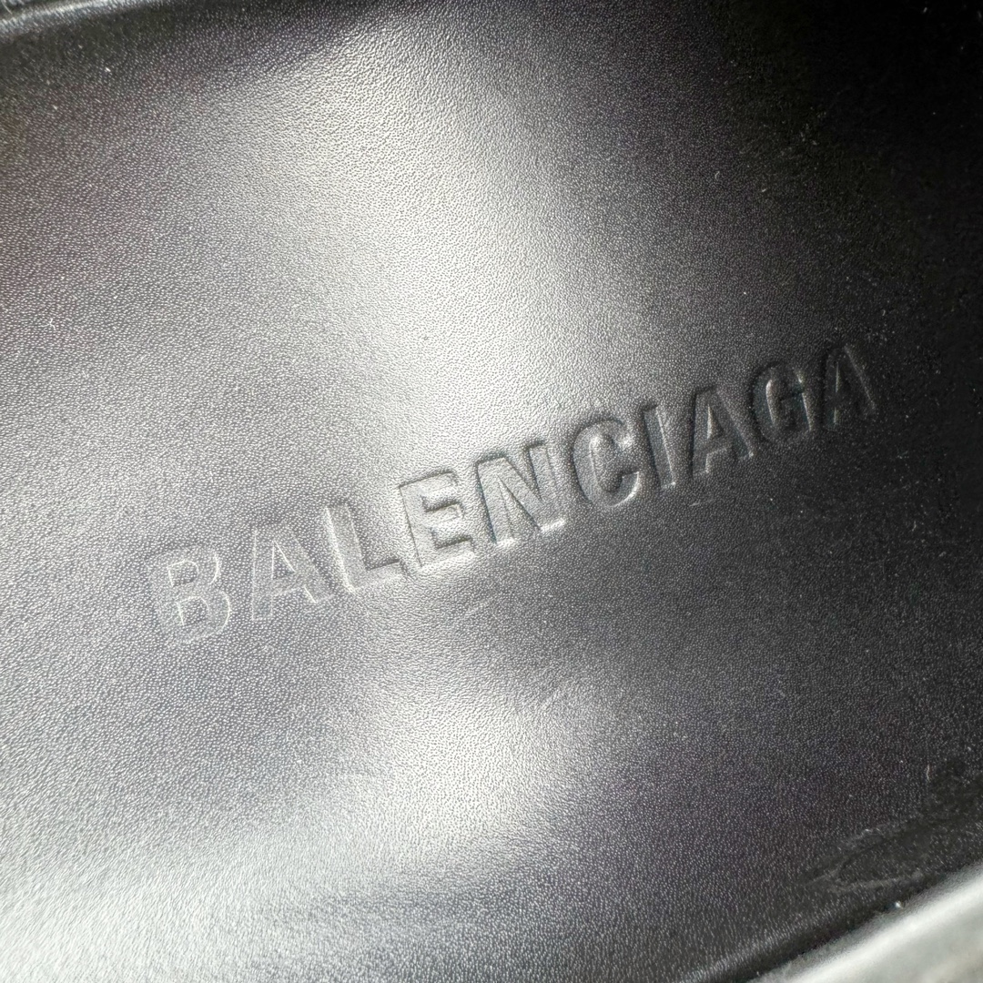  Balenciaga 巴黎世家 平底 簡約 包頭室內 室外 拖鞋 麂皮 男鞋 女鞋 黑色
