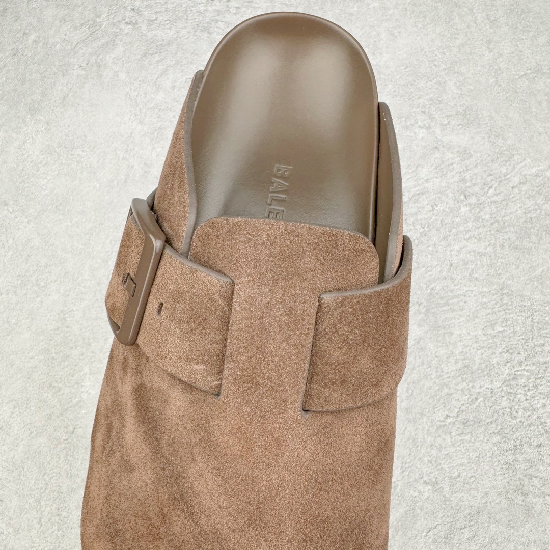  Balenciaga 巴黎世家 平底 簡約 包頭室內 室外 拖鞋 麂皮 男鞋 女鞋 棕色