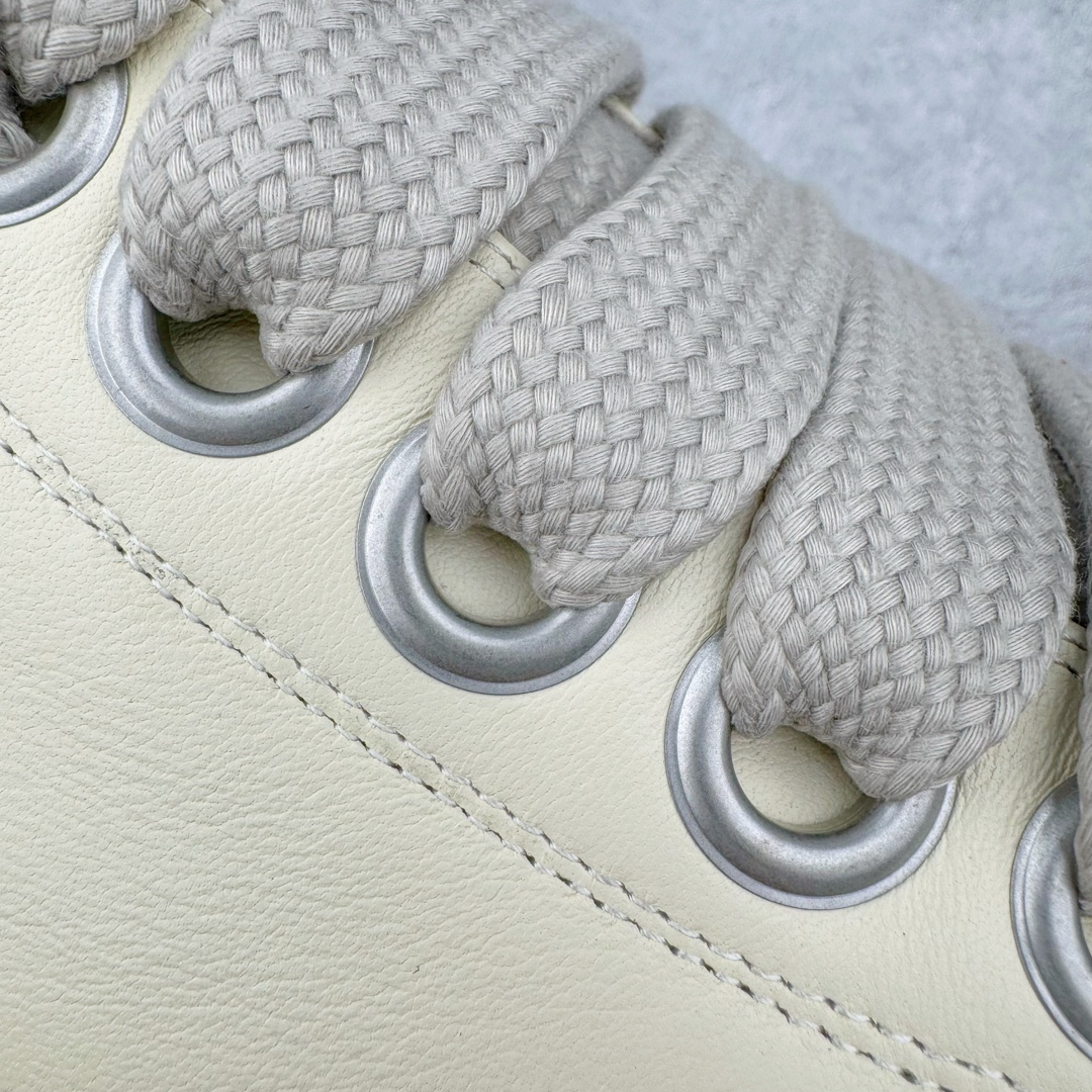  RICK OWENS RO  低筒 板鞋 休闲鞋 男鞋 女鞋 波鞋  皮質 米白色 RU01D3893LCOW2-1111