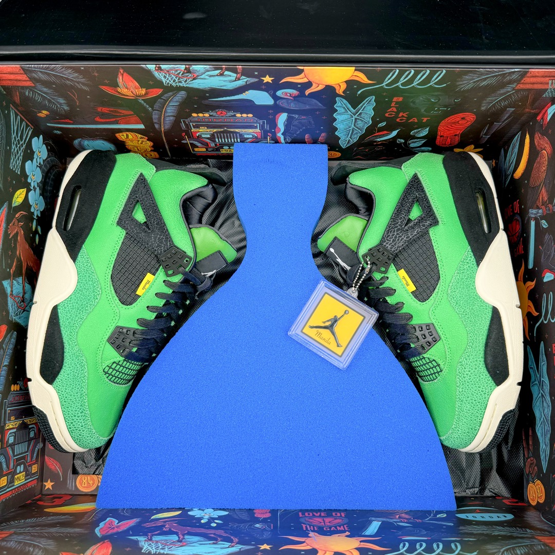 Air Jordan 4 Manila AJ4  低筒 男鞋 女鞋 耐磨透气 籃球鞋 板鞋 波鞋 马尼拉绿色 AJ-965234