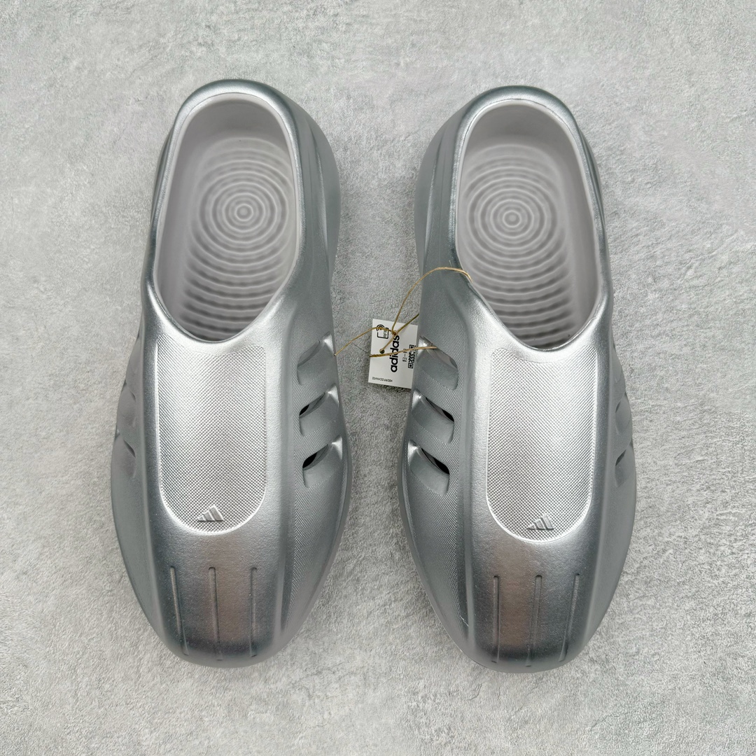  Adidas originals AdiFom lllnfinity 防滑防磨 包头 室外 室内拖鞋 沙滩鞋 男鞋 女鞋 银色 IH2814