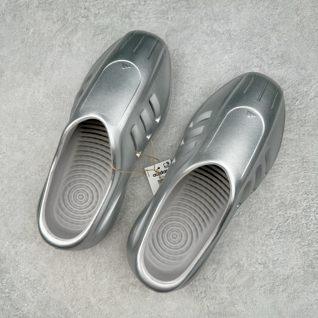  Adidas originals AdiFom lllnfinity 防滑防磨 包头 室外 室内拖鞋 沙滩鞋 男鞋 女鞋 银色 IH2814