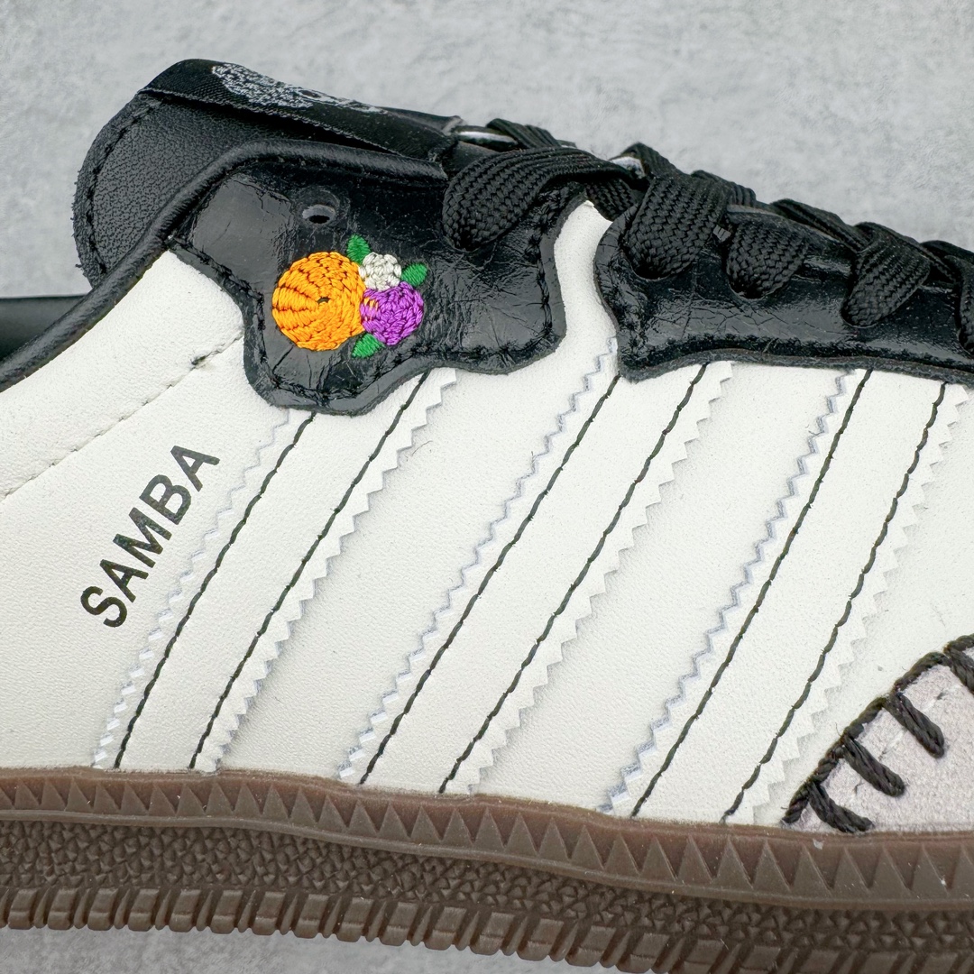   adidas originals Samba OG 桑巴 平底鞋 低筒 复古板鞋 休闲鞋 男鞋 女鞋 波鞋 万圣节白黑 JI3931