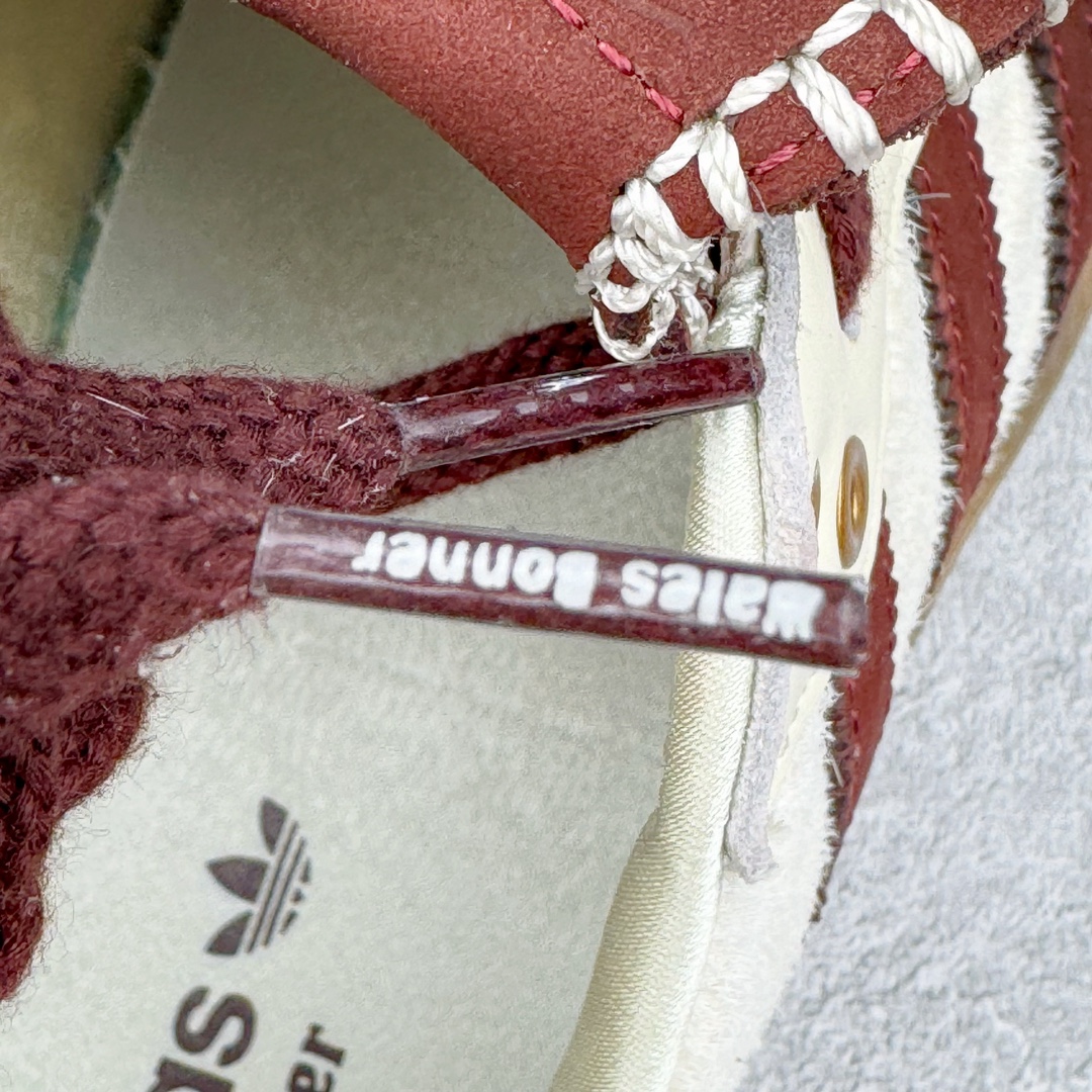  Wales Bonner adidas originals Samba  桑巴 平底鞋 低筒 复古板鞋 休闲鞋 男鞋 女鞋 波鞋 马毛白酒红 IE0586 