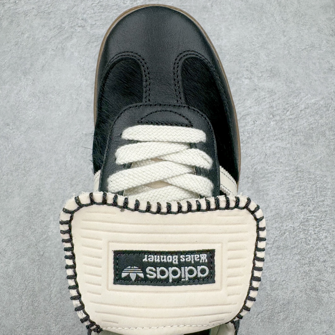  Wales Bonner adidas originals Samba  桑巴 平底鞋 低筒 复古板鞋 休闲鞋 男鞋 女鞋 波鞋 马毛黑白 IE0580 