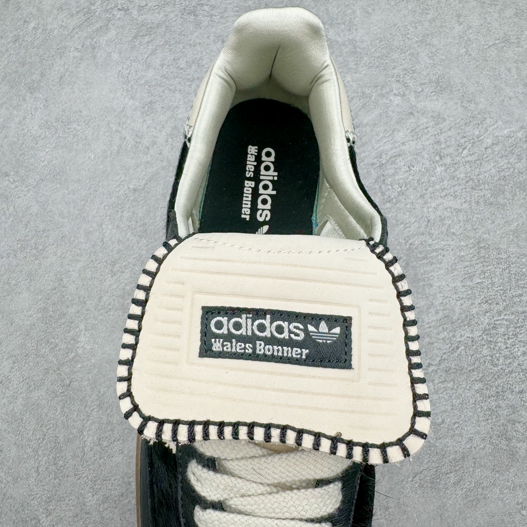 Wales Bonner adidas originals Samba  桑巴 平底鞋 低筒 复古板鞋 休闲鞋 男鞋 女鞋 波鞋 马毛黑白 IE0580 