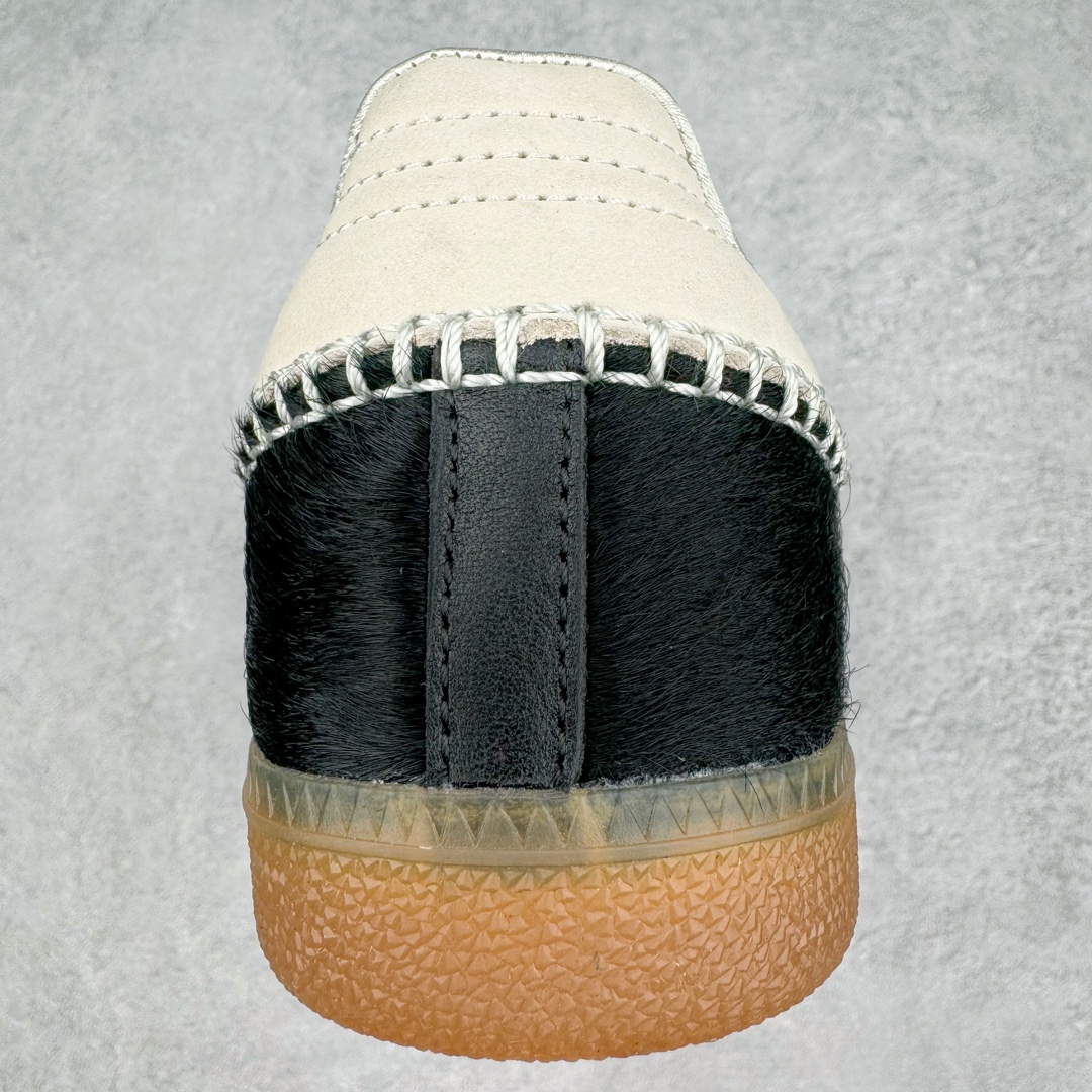  Wales Bonner adidas originals Samba  桑巴 平底鞋 低筒 复古板鞋 休闲鞋 男鞋 女鞋 波鞋 马毛黑白 IE0580 