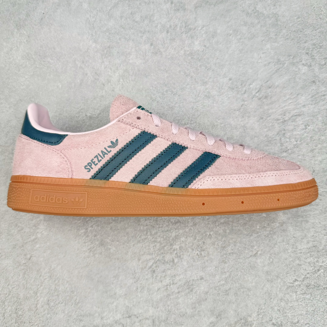  adidas originals Handball SPZL  桑巴 平底鞋 低筒 复古板鞋 休闲鞋 男鞋 女鞋 波鞋粉黑 IF6561