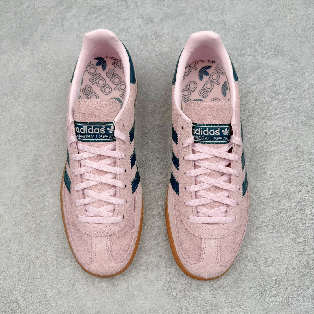  adidas originals Handball SPZL  桑巴 平底鞋 低筒 复古板鞋 休闲鞋 男鞋 女鞋 波鞋粉黑 IF6561
