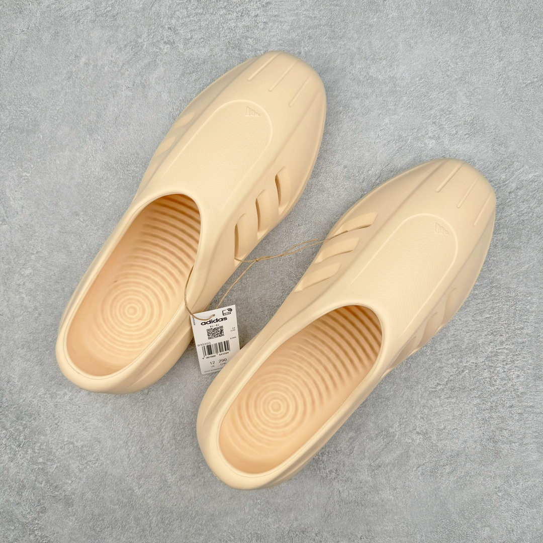  Adidas originals AdiFom lllnfinity 穆勒风慵懒惬意 防滑防磨 包头 室外 室内拖鞋 沙滩鞋 男鞋 女鞋 米白 IH0355 