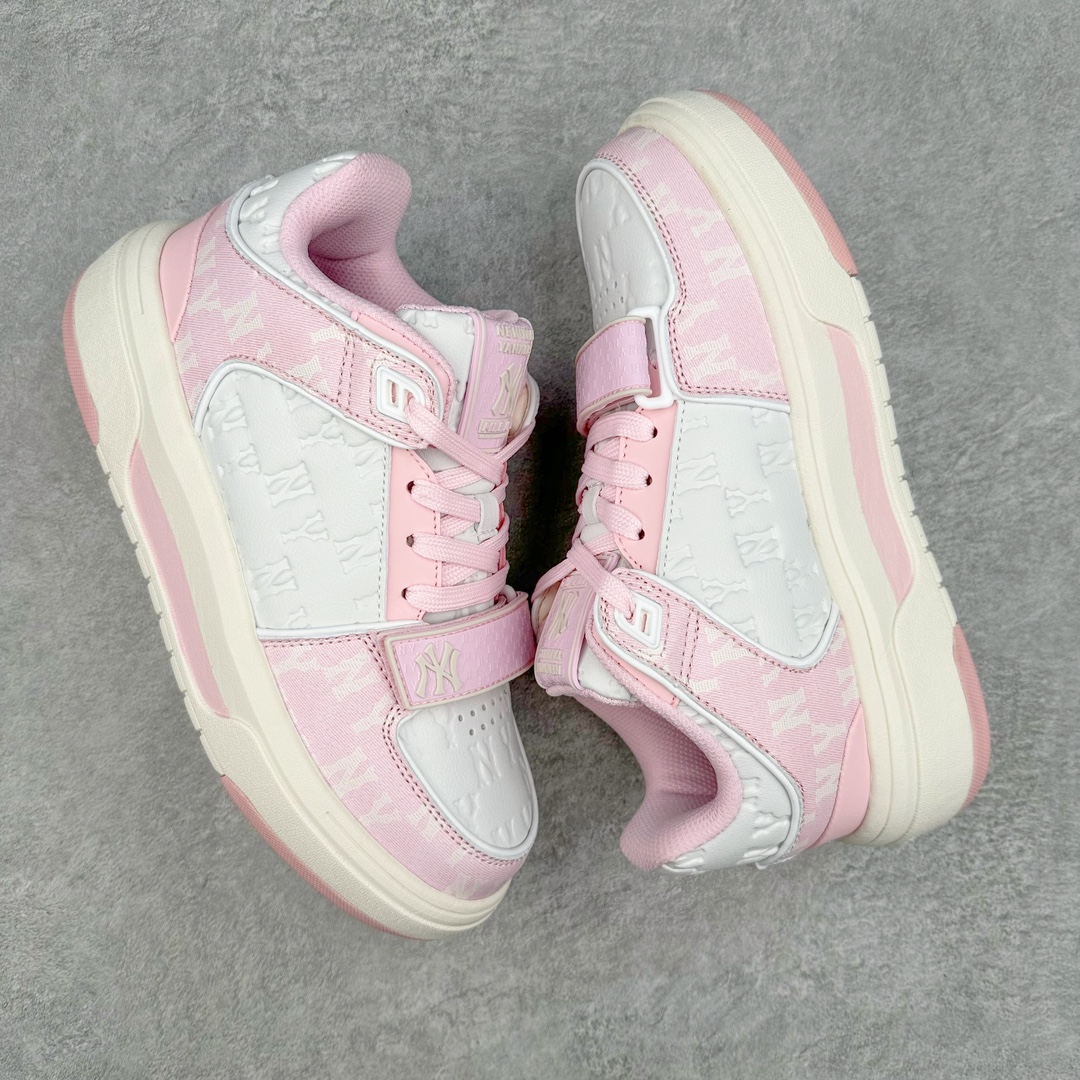  MLB Chunky Liner MID 纽约洋基队  低筒 厚底 老爹鞋 防滑减震耐磨 板鞋 休闲鞋 男鞋 女鞋 波鞋 粉色 3ASXCMM4N-50PKS