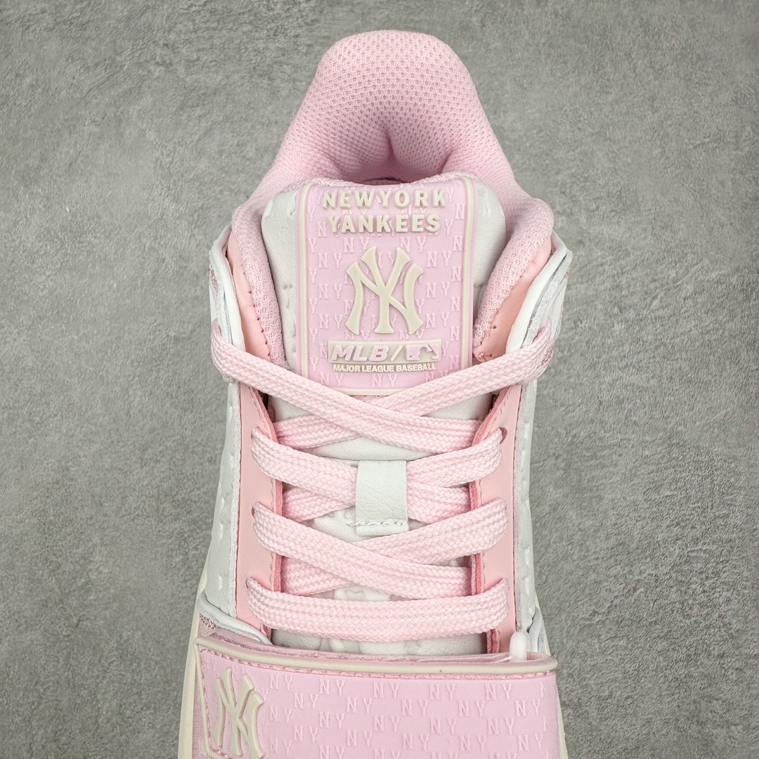  MLB Chunky Liner MID 纽约洋基队  低筒 厚底 老爹鞋 防滑减震耐磨 板鞋 休闲鞋 男鞋 女鞋 波鞋 粉色 3ASXCMM4N-50PKS