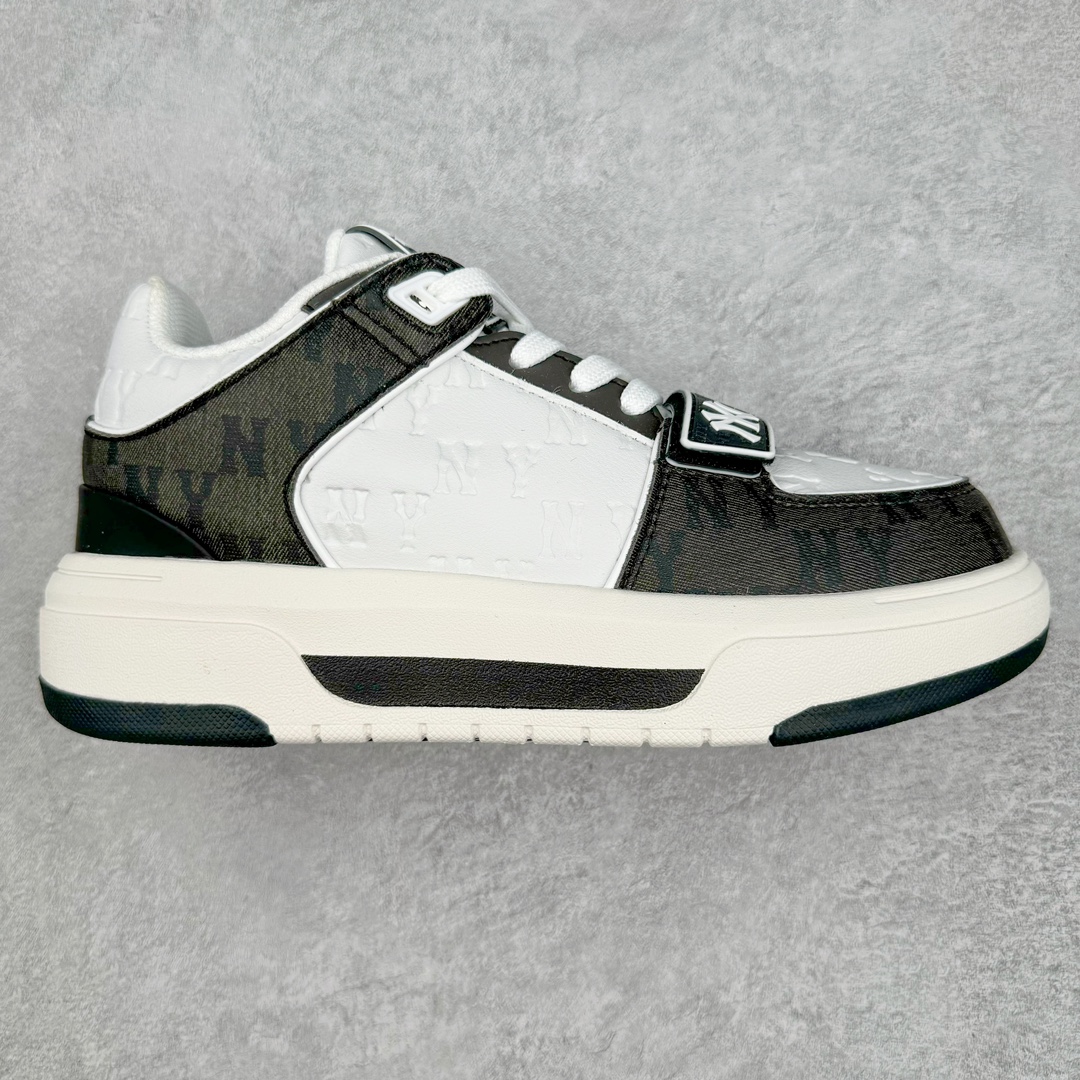  MLB Chunky Liner MID 纽约洋基队  低筒 厚底 老爹鞋 防滑减震耐磨 板鞋 休闲鞋 男鞋 女鞋 波鞋 黑白 3ASXCMM4N-50BKS