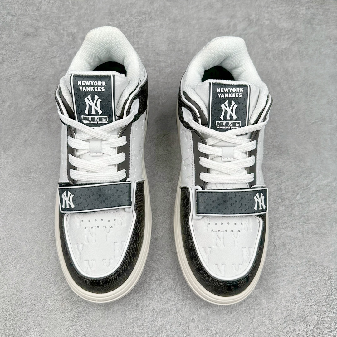  MLB Chunky Liner MID 纽约洋基队  低筒 厚底 老爹鞋 防滑减震耐磨 板鞋 休闲鞋 男鞋 女鞋 波鞋 黑白 3ASXCMM4N-50BKS