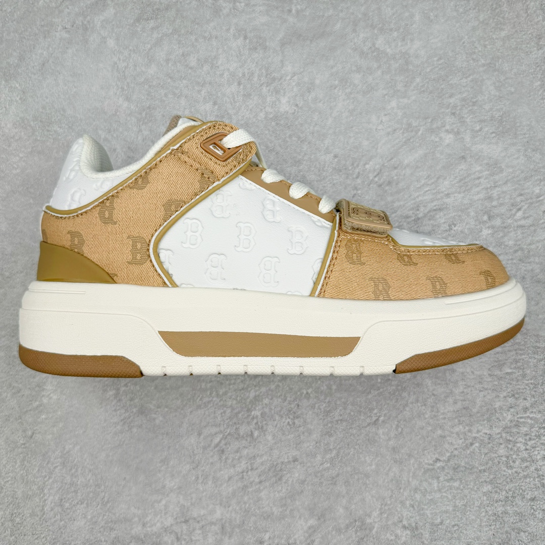  MLB Chunky Liner MID 纽约洋基队  低筒 厚底 老爹鞋 防滑减震耐磨 板鞋 休闲鞋 男鞋 女鞋 波鞋 米黄 3ASXCMM4N-43BGS