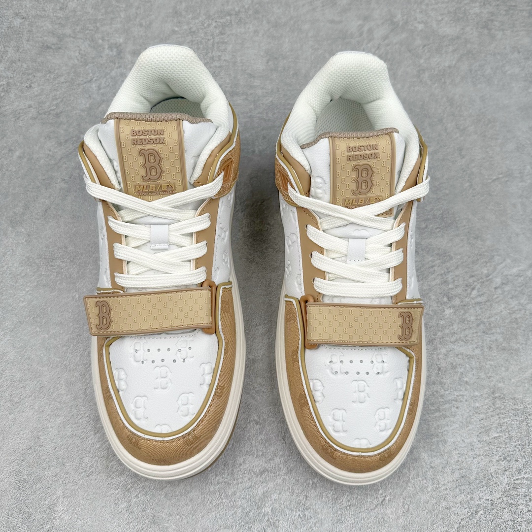  MLB Chunky Liner MID 纽约洋基队  低筒 厚底 老爹鞋 防滑减震耐磨 板鞋 休闲鞋 男鞋 女鞋 波鞋 米黄 3ASXCMM4N-43BGS
