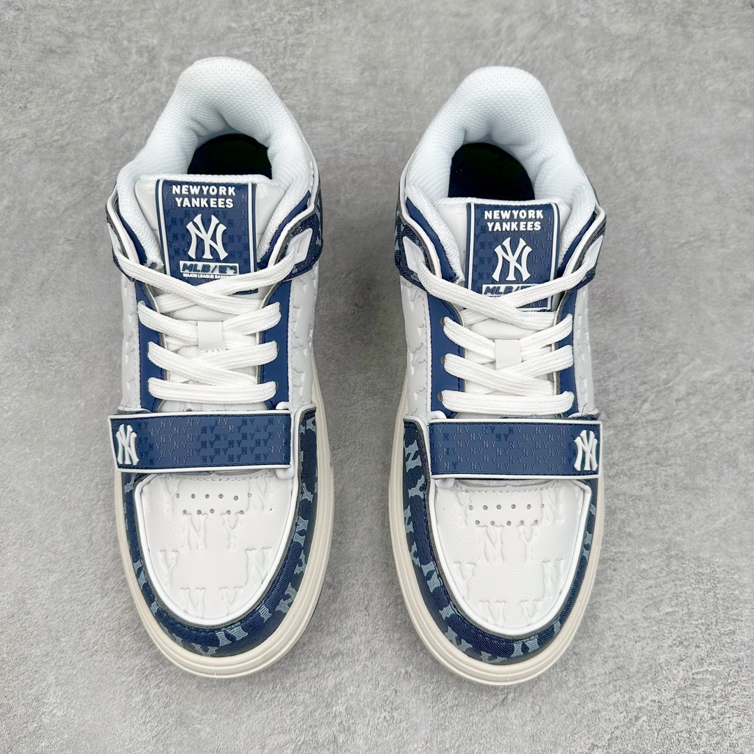  MLB Chunky Liner MID 纽约洋基队  低筒 厚底 老爹鞋 防滑减震耐磨 板鞋 休闲鞋 男鞋 女鞋 波鞋 藏青色 3ASXCMM4N-50NYS