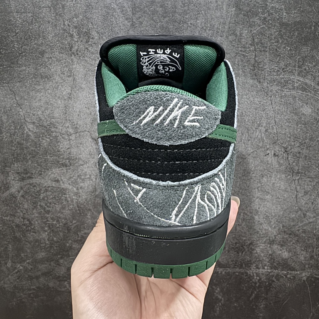  There Skateboards Dunk SB Low 低筒 复古板鞋 休闲鞋 男鞋 女鞋 波鞋 黑绿 HF7743-001